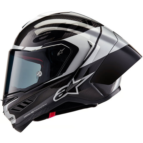 Casco ALPINESTARS Supertech R10 Element Black Carbon / Silver / Black